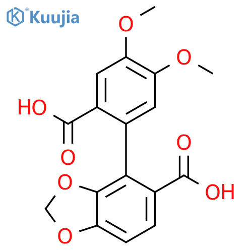1,3-Benzodioxole-5-carboxylic acid,4-(2-carboxy-4,5-dimethoxyphenyl)- structure