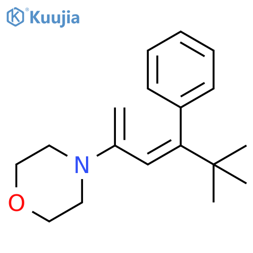 Morpholine, 4-[(2Z)-4,4-dimethyl-1-methylene-3-phenyl-2-penten-1-yl]- structure