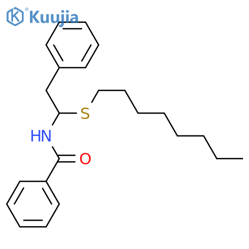 Benzamide, N-[1-(octylthio)-2-phenylethyl]- structure