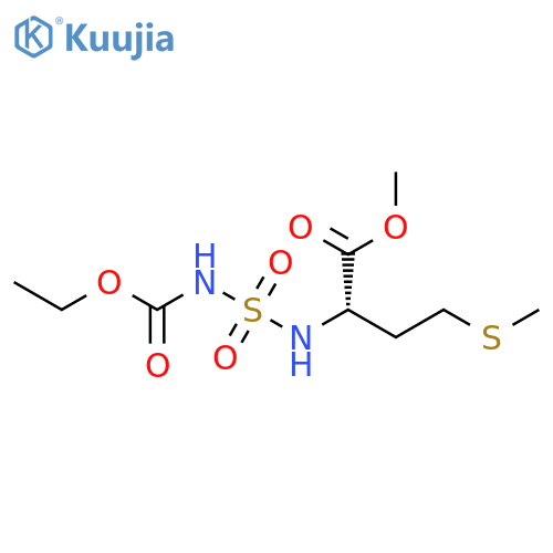 7-Oxa-4-thia-3,5-diazanonanoic acid,2-[2-(methylthio)ethyl]-4,4-dioxido-6-oxo-, methyl ester, (S)- structure