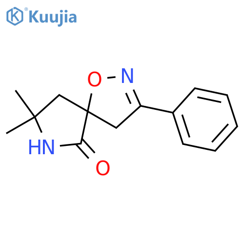 1-Oxa-2,7-diazaspiro[4.4]non-2-en-6-one, 8,8-dimethyl-3-phenyl- structure