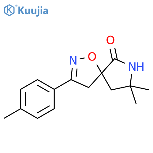 1-Oxa-2,7-diazaspiro[4.4]non-2-en-6-one,8,8-dimethyl-3-(4-methylphenyl)- structure
