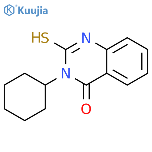 3-cyclohexyl-2-sulfanylidene-1,2,3,4-tetrahydroquinazolin-4-one structure