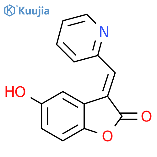 2(3H)-Benzofuranone, 5-hydroxy-3-(2-pyridinylmethylene)-, (E)- structure