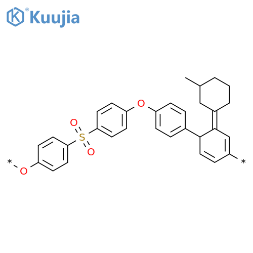 Poly[oxy-1,4-phenylenesulfonyl-1,4-phenyleneoxy-1,4-phenylene(3-methylcyclohexylidene)-1,4-phenylene] structure