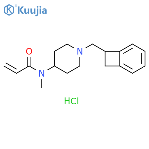 2-Propenamide, N-[1-(bicyclo[4.2.0]octa-1,3,5-trien-7-ylmethyl)-4-piperidinyl]-N-methyl-, hydrochloride (1:1) structure
