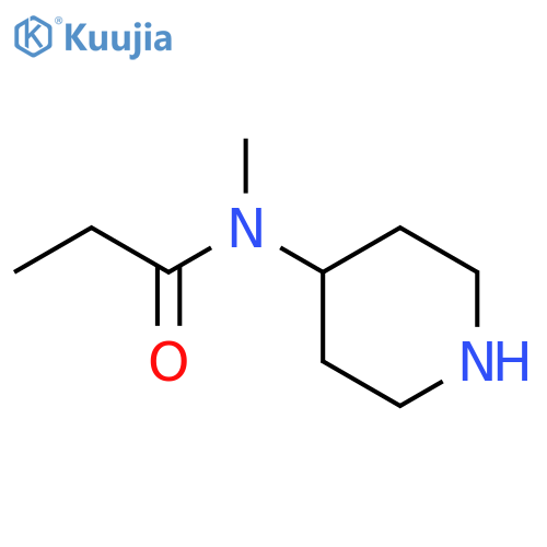 Propanamide, N-methyl-N-4-piperidinyl- structure