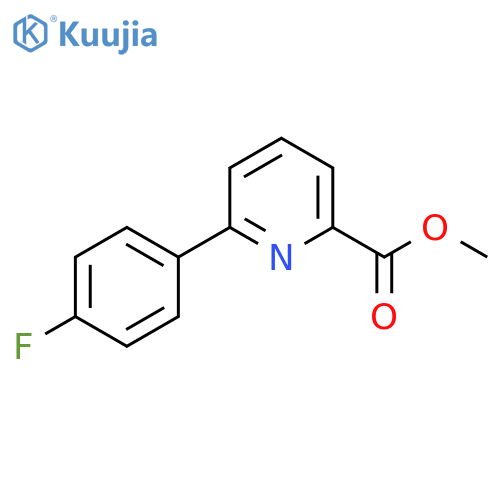 6-(4-fluorophenyl)pyridine-2-carboxylic acid methyl ester structure