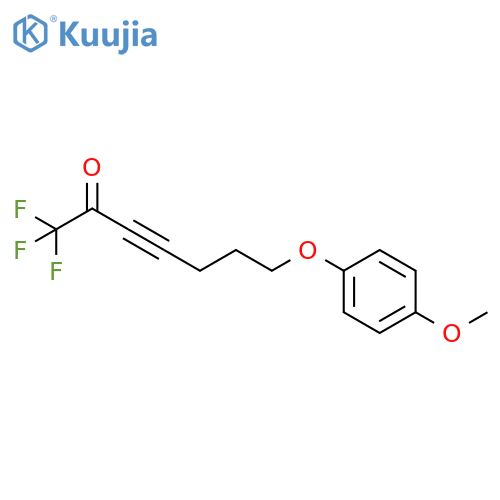 3-Heptyn-2-one, 1,1,1-trifluoro-7-(4-methoxyphenoxy)- structure