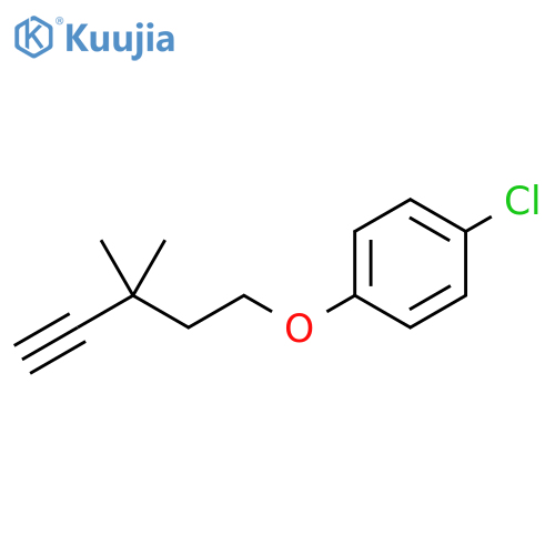 Benzene, 1-chloro-4-[(3,3-dimethyl-4-pentynyl)oxy]- structure