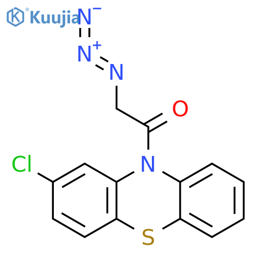 Ethanone, 2-azido-1-(2-chloro-10H-phenothiazin-10-yl)- structure