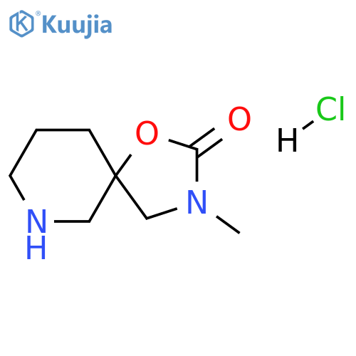 3-methyl-1-oxa-3,7-diazaspiro4.5decan-2-one hydrochloride structure