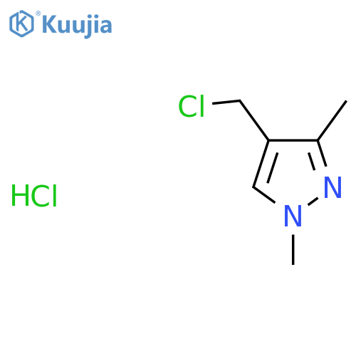 4-(Chloromethyl)-1,3-dimethyl-1H-pyrazole hydrochloride structure