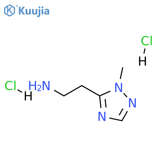 [2-(1-methyl-1H-1,2,4-triazol-5-yl)ethyl]amine dihydrochloride structure
