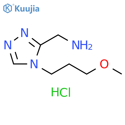{[4-(3-methoxypropyl)-4H-1,2,4-triazol-3-yl]methyl}amine dihydrochloride structure
