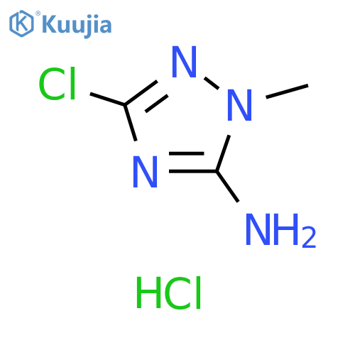 3-chloro-1-methyl-1H-1,2,4-triazol-5-amine hydrochloride structure