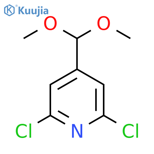 Pyridine, 2,6-dichloro-4-(dimethoxymethyl)- structure
