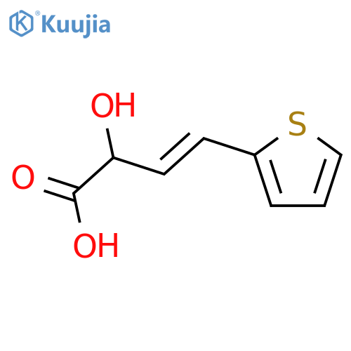 3-Butenoic acid, 2-hydroxy-4-(2-thienyl)-, (±)- structure