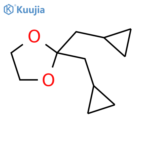 1,3-Dioxolane, 2,2-bis(cyclopropylmethyl)- structure