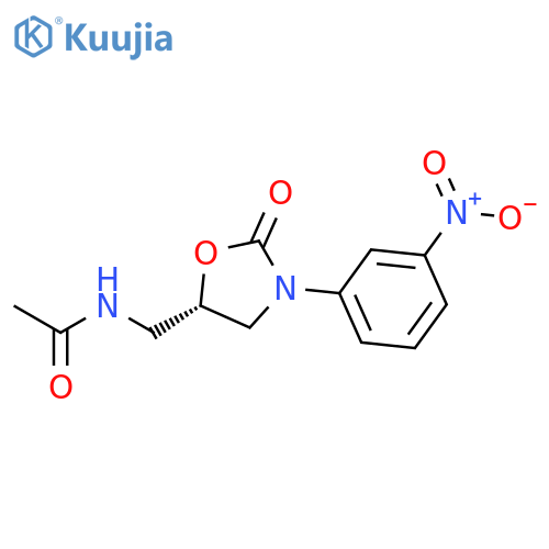 Acetamide, N-[[3-(3-nitrophenyl)-2-oxo-5-oxazolidinyl]methyl]-, (S)- structure
