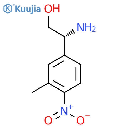 (2R)-2-amino-2-(3-methyl-4-nitrophenyl)ethan-1-ol structure