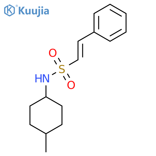 N-(4-methylcyclohexyl)-2-phenylethene-1-sulfonamide structure