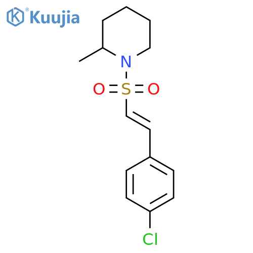1-[2-(4-Chlorophenyl)ethenesulfonyl]-2-methylpiperidine structure