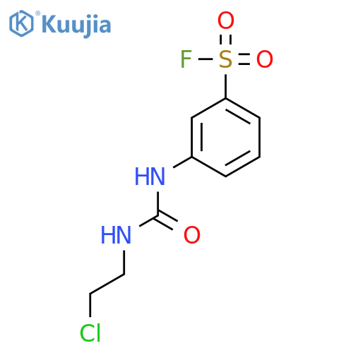 3-(2-chloroethylcarbamoylamino)benzenesulfonyl Fluoride structure