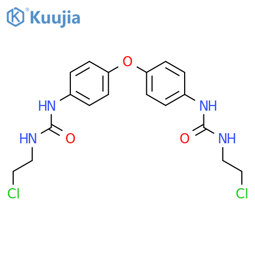 1,1''-(oxydibenzene-4,1-diyl)bis[3-(2-chloroethyl)urea] structure