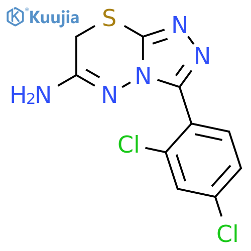 7H-1,2,4-Triazolo[3,4-b][1,3,4]thiadiazin-6-amine,3-(2,4-dichlorophenyl)- structure