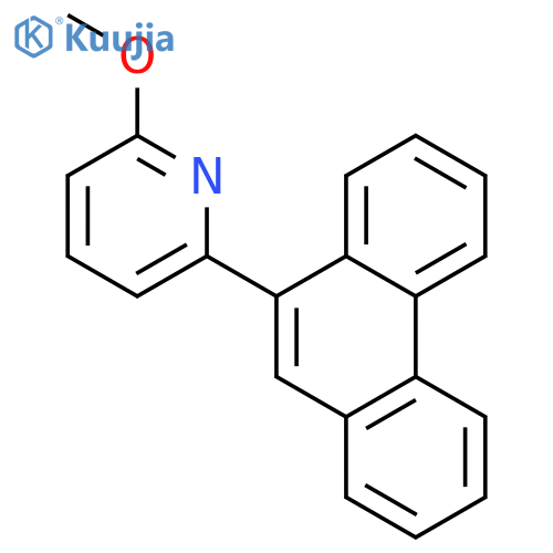 Pyridine, 2-methoxy-6-(9-phenanthrenyl)- structure