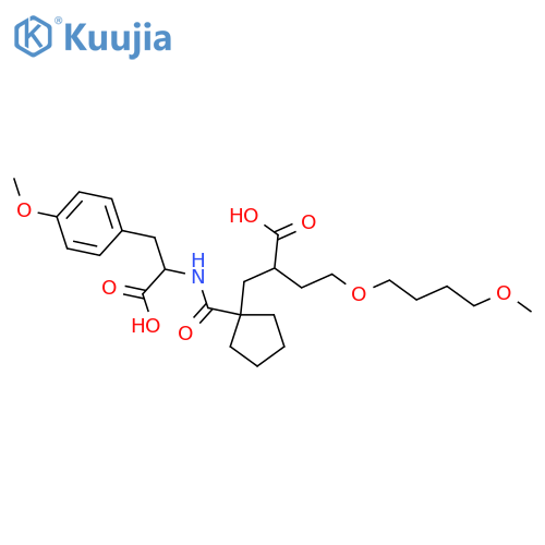 L-Tyrosine,N-[[1-[2-carboxy-4-(4-methoxybutoxy)butyl]cyclopentyl]carbonyl]-O-methyl- structure