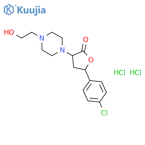 5-(4-chlorophenyl)-3-[4-(2-hydroxyethyl)piperazin-1-yl]dihydrofuran-2(3H)-one dihydrochloride structure