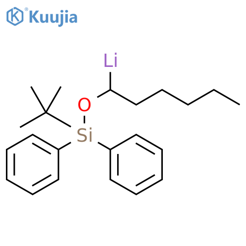 Lithium, [1-[[(1,1-dimethylethyl)diphenylsilyl]oxy]hexyl]- structure