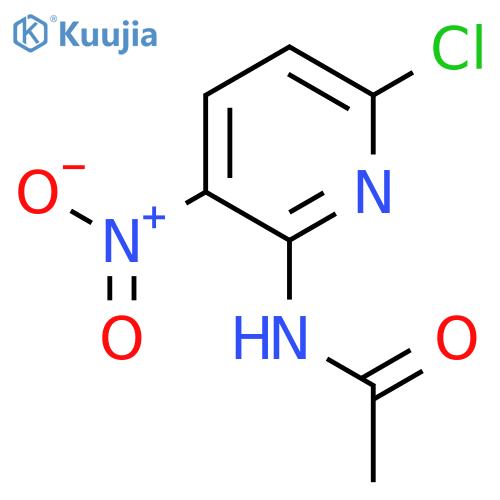 N-(6-Chloro-3-nitropyridin-2-yl)acetamide, 97% structure