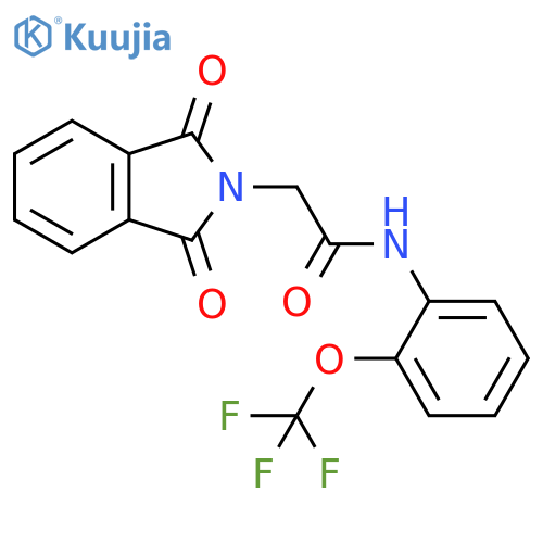 2H-Isoindole-2-acetamide,1,3-dihydro-1,3-dioxo-N-[2-(trifluoromethoxy)phenyl]- structure