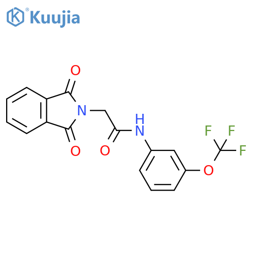 2H-Isoindole-2-acetamide,1,3-dihydro-1,3-dioxo-N-[3-(trifluoromethoxy)phenyl]- structure