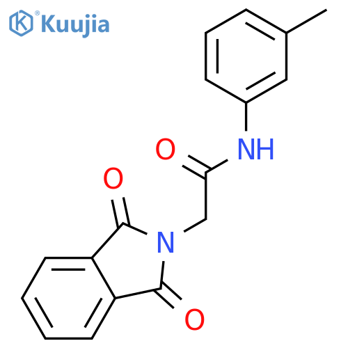 2H-Isoindole-2-acetamide, 1,3-dihydro-N-(3-methylphenyl)-1,3-dioxo- structure
