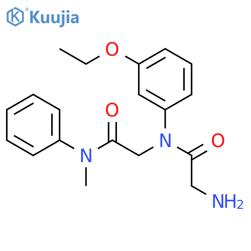 Glycinamide, glycyl-N2-(3-ethoxyphenyl)-N-methyl-N-phenyl- structure