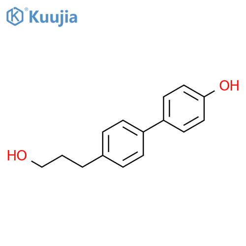[1,1'-Biphenyl]-4-propanol, 4'-hydroxy- structure