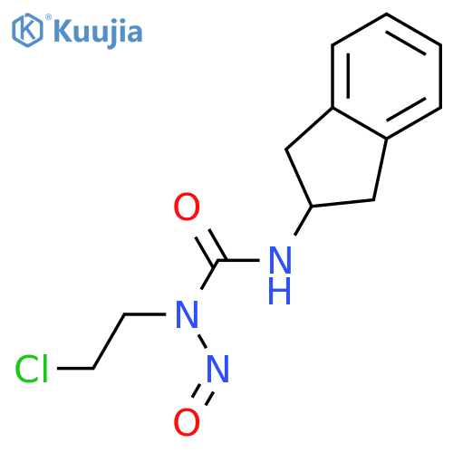 Urea,N-(2-chloroethyl)-N'-(2,3-dihydro-1H-inden-2-yl)-N-nitroso- structure