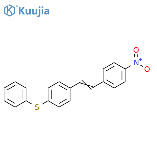 Benzene, 1-[2-(4-nitrophenyl)ethenyl]-4-(phenylthio)- structure