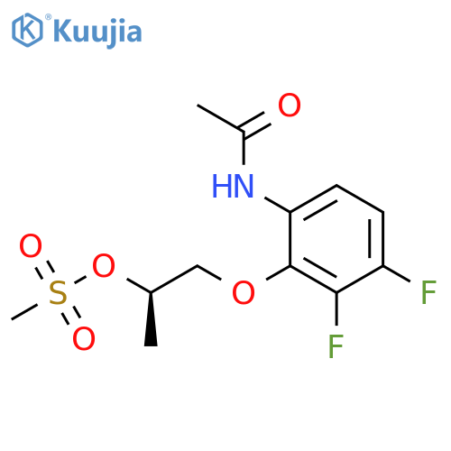 Acetamide, N-[3,4-difluoro-2-[2-[(methylsulfonyl)oxy]propoxy]phenyl]-, (R)- (9CI) structure