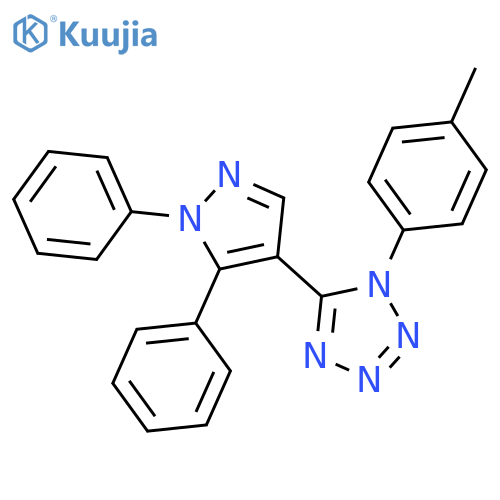 1H-Tetrazole, 5-(1,5-diphenyl-1H-pyrazol-4-yl)-1-(4-methylphenyl)- structure