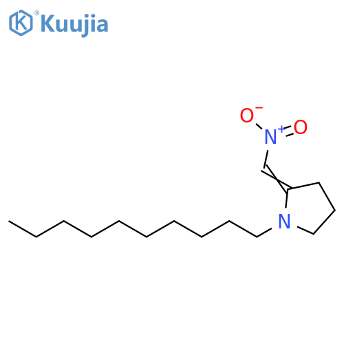 Pyrrolidine, 1-decyl-2-(nitromethylene)- structure