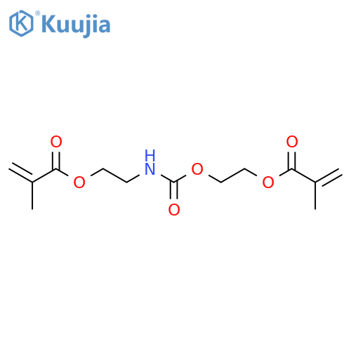 2-Propenoic acid, 2-methyl-, 2-[[[2-[(2-methyl-1-oxo-2-propen-1-yl)oxy]ethoxy]carbonyl]amino]ethyl ester structure
