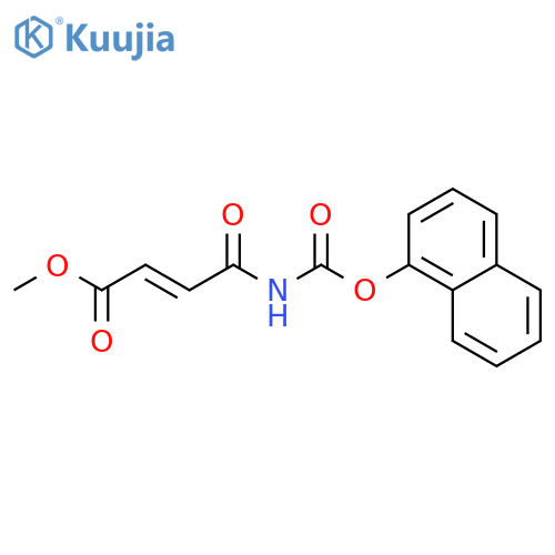 2-Butenoic acid, 4-[[(1-naphthalenyloxy)carbonyl]amino]-4-oxo-, methylester, (E)- structure