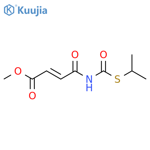 2-Butenoic acid, 4-[[[(1-methylethyl)thio]carbonyl]amino]-4-oxo-, methyl ester, (E)- (9CI) structure