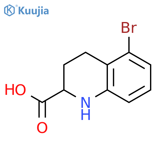 5-bromo-1,2,3,4-tetrahydroquinoline-2-carboxylic acid structure