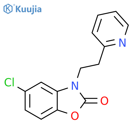 2(3H)-Benzoxazolone, 5-chloro-3-[2-(2-pyridinyl)ethyl]- structure